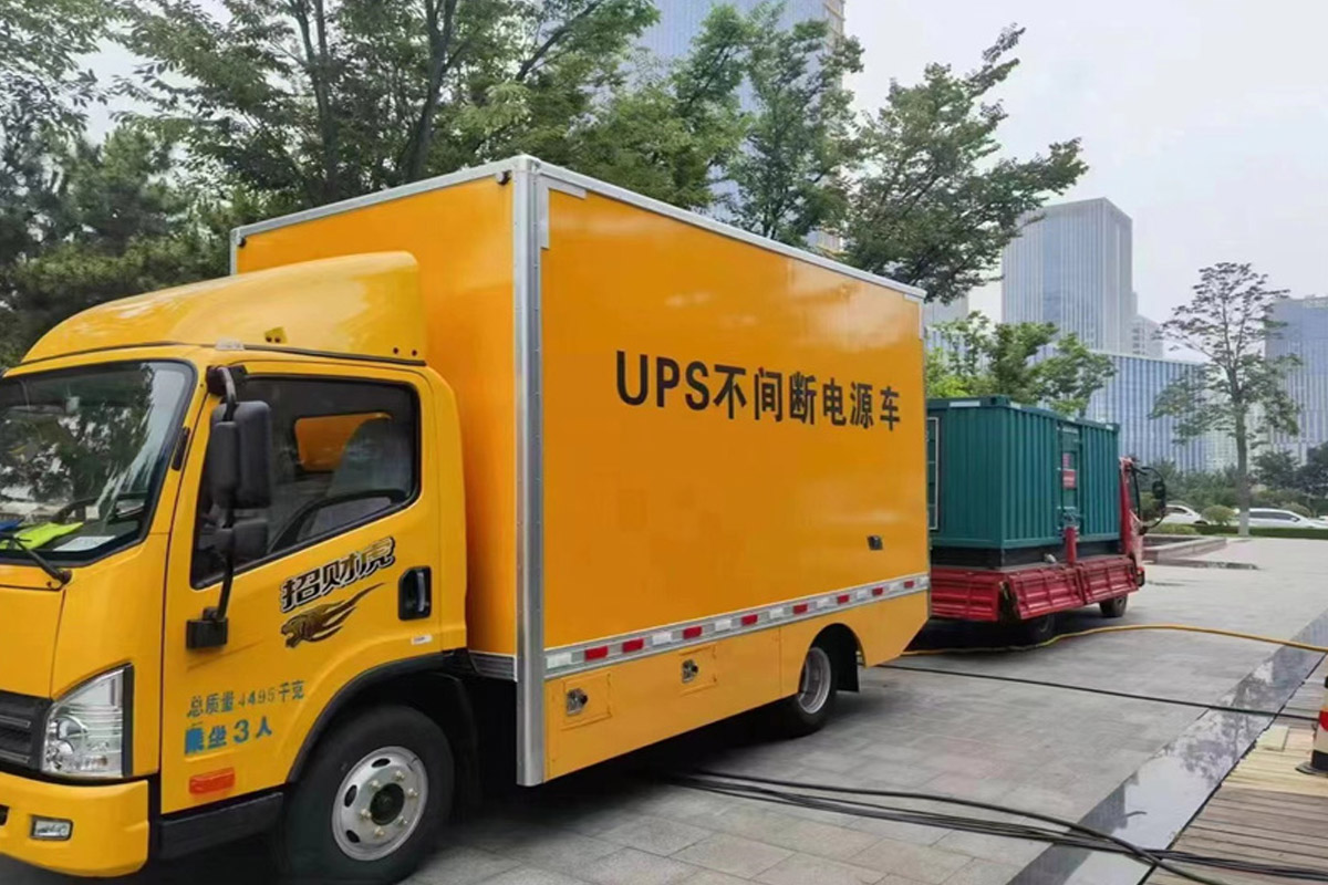 赣榆发电机租赁施工现场